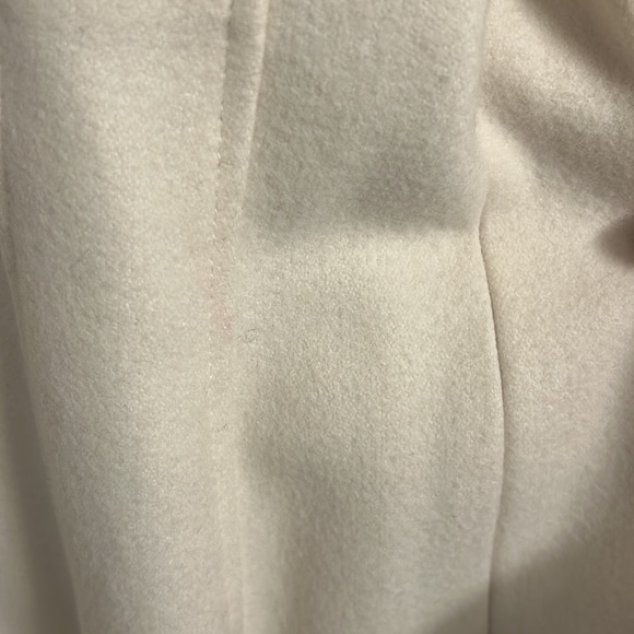 Guess off-white double-breathed belted wool-blend midi coat, size S - Picture 3 of 8